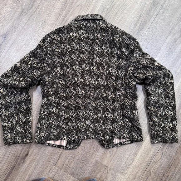 GAP Women's Black and White Textured Blazer - Picture 7 of 10